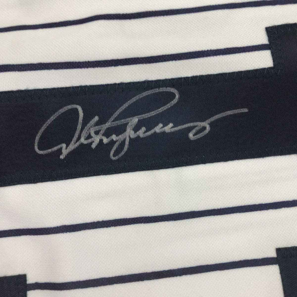 Framed Autographed/Signed Alex Rodriguez 35x39 New York Pinstripe Baseball Jersey Beckett BAS COA