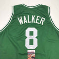 Autographed/Signed Kemba Walker Boston Green Basketball Jersey JSA COA