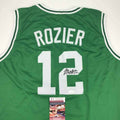 Autographed/Signed Terry Rozier Boston Green Basketball Jersey JSA COA
