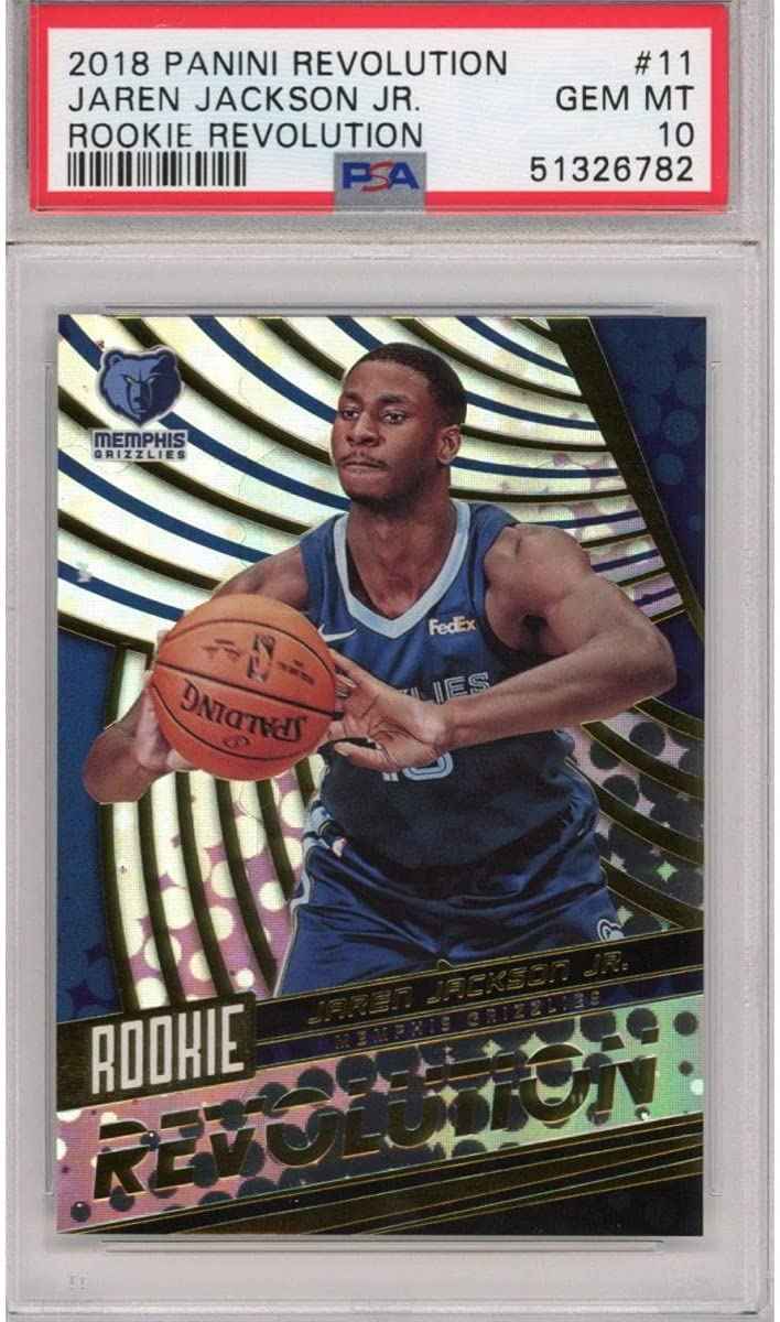 Graded 2018-19 Panini Revolution Jaren Jackson Jr. #11 Rookie RC Basketball Card PSA 10 Gem Mint