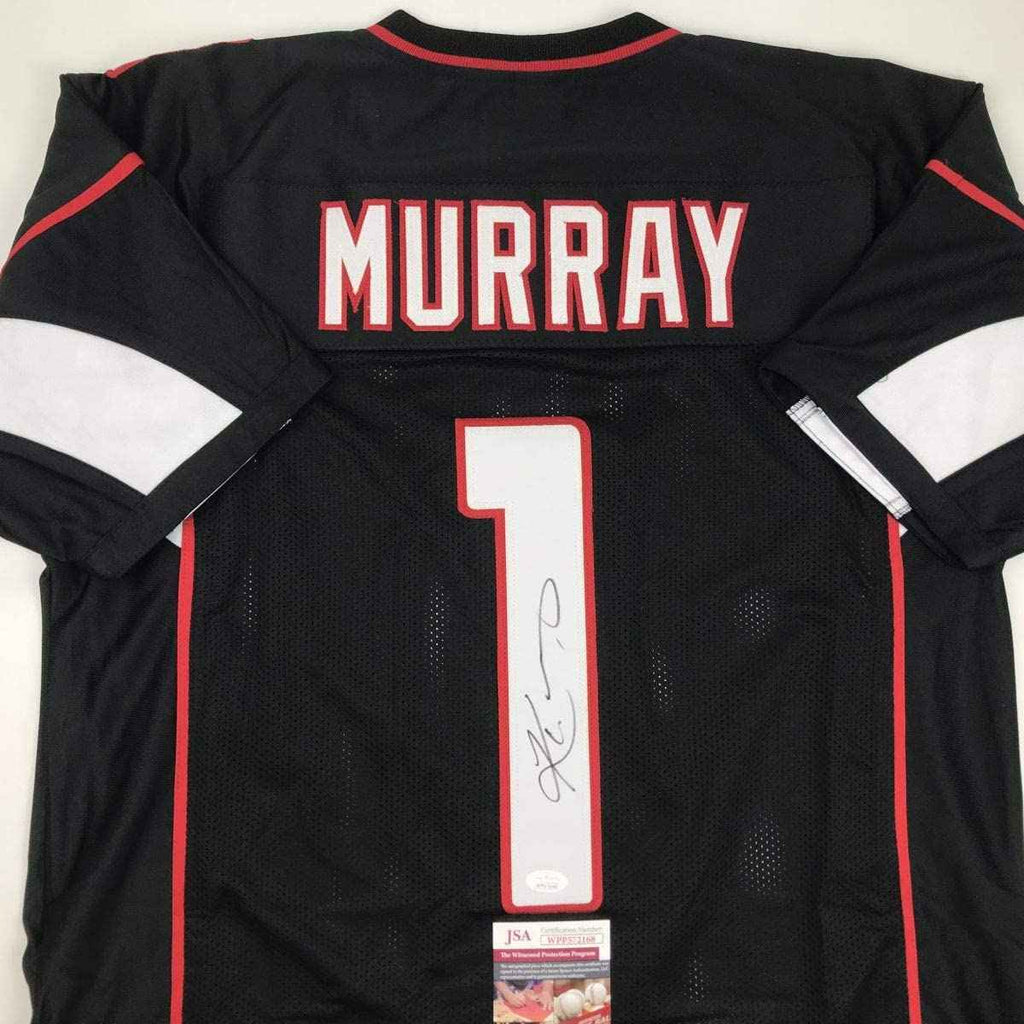 Autographed/Signed Kyler Murray Arizona Black Football Jersey JSA COA