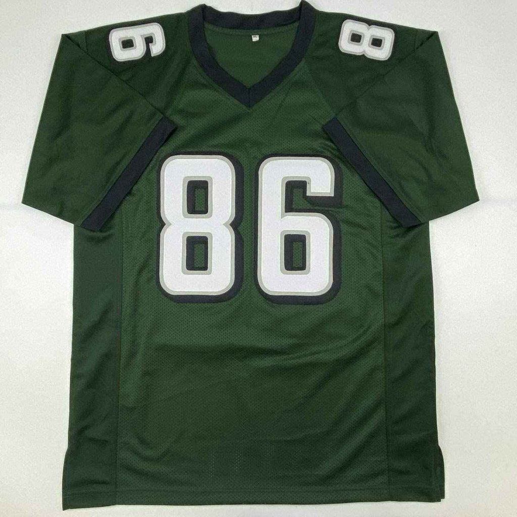 Autographed/Signed Zach Ertz Philadelphia Green Football Jersey JSA COA