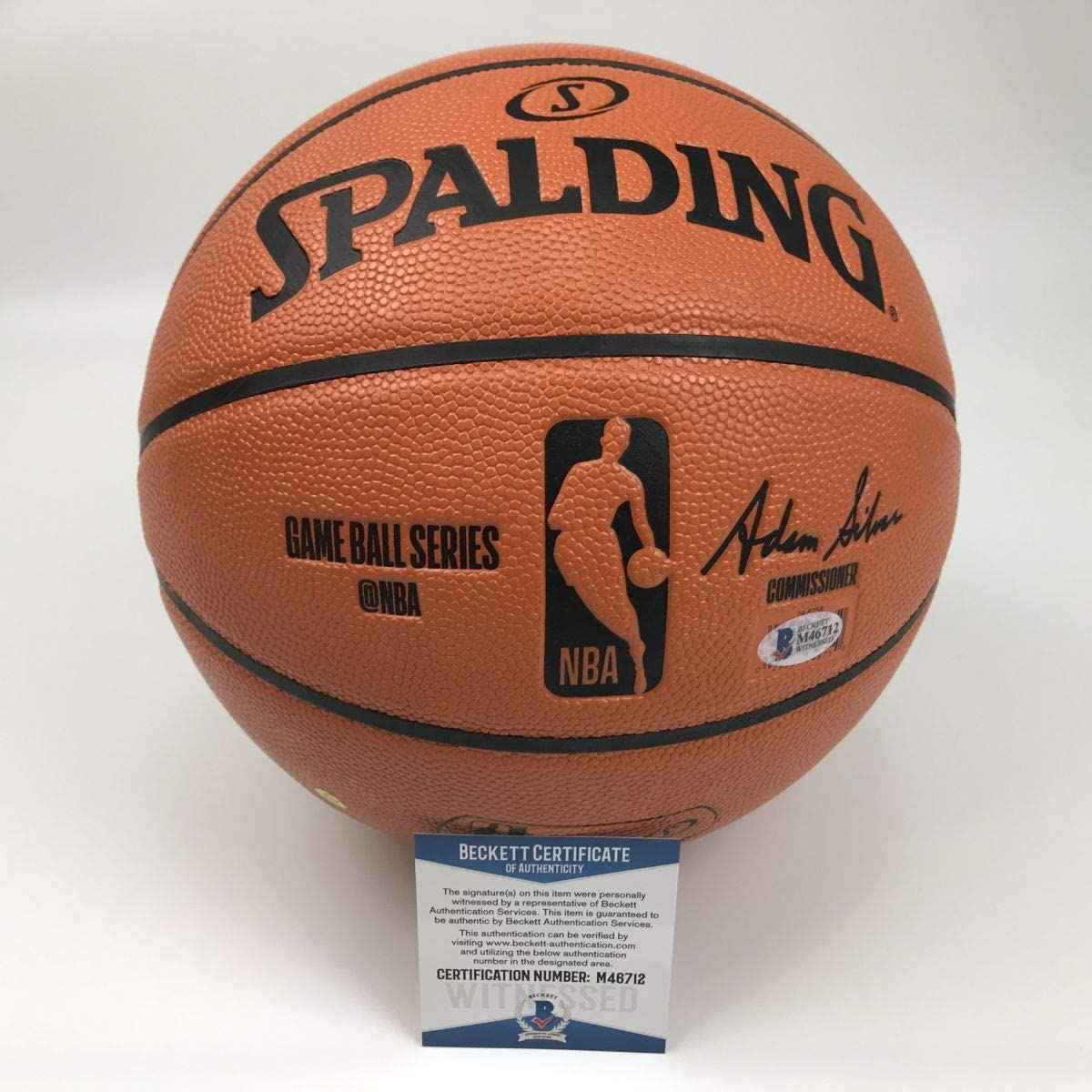 Autographed/Signed Shaquille Shaq O'Neal Los Angeles LA Lakers Full Size F/S Spalding Basketball Beckett BAS COA