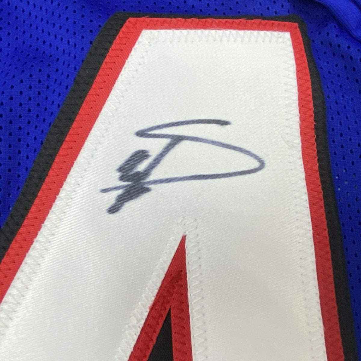 Autographed/Signed Stefon Diggs Buffalo Blue Football Jersey Beckett BAS COA