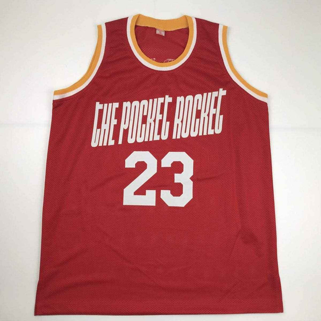 Autographed/Signed Calvin Murphy Houston Red Basketball Jersey PSA/DNA COA