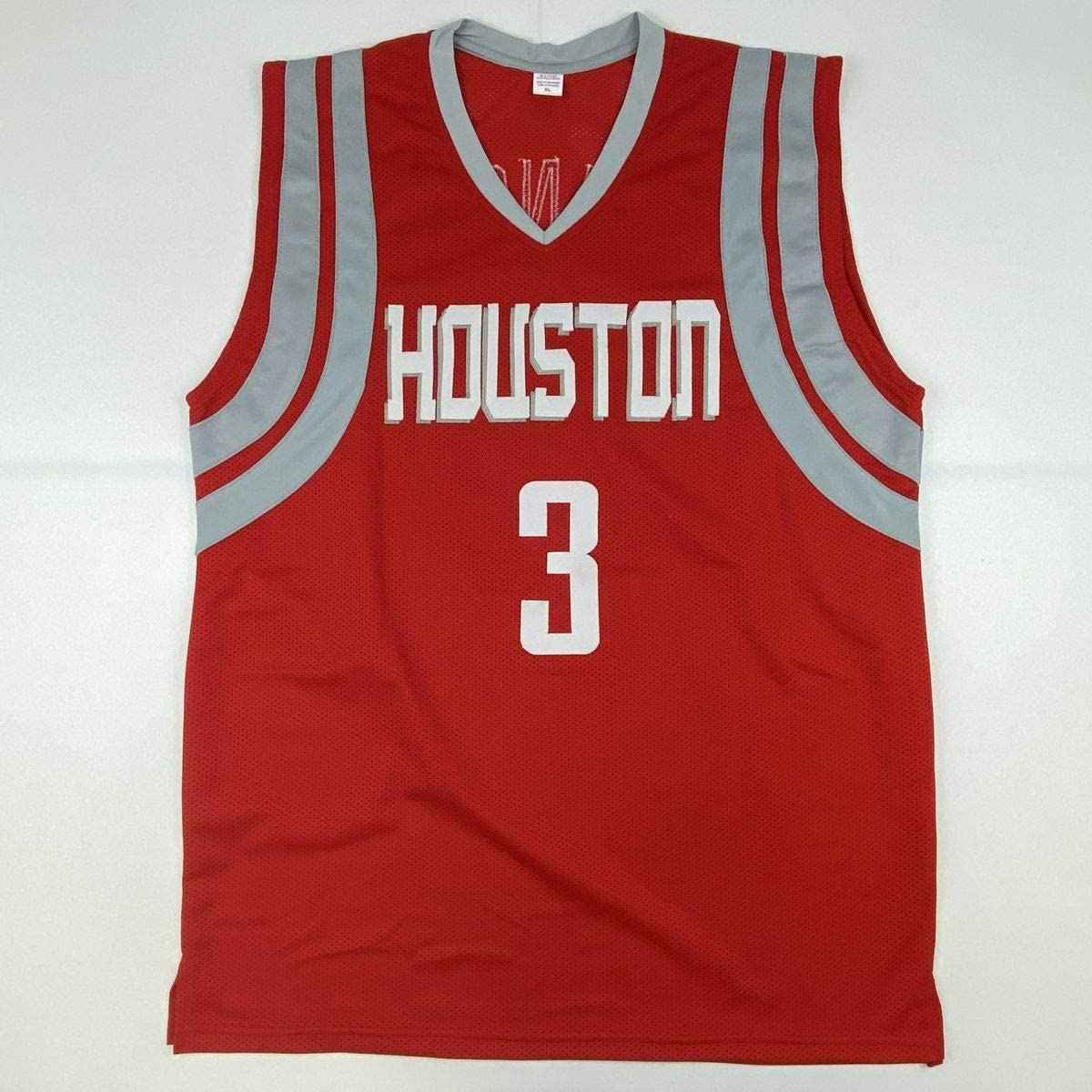 Autographed/Signed Steve Francis Houston Red Basketball Jersey JSA COA