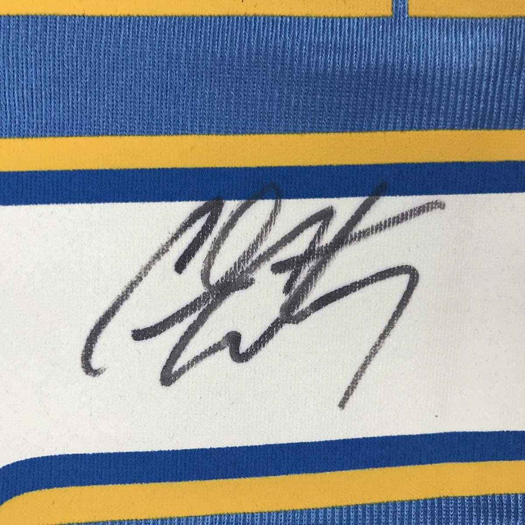 Autographed/Signed Carmelo Anthony Denver Blue Basketball Jersey JSA COA