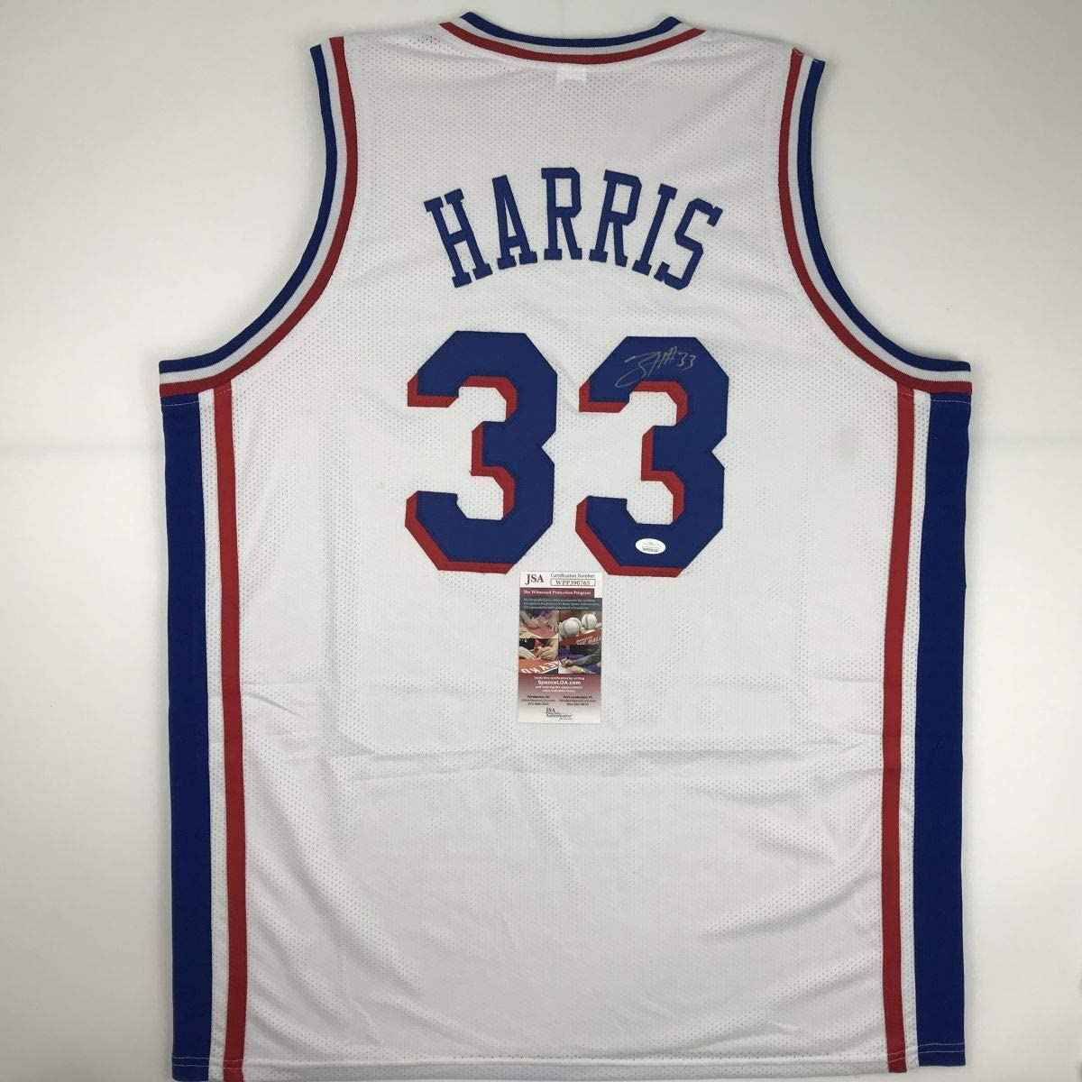 Autographed/Signed Tobias Harris Philadelphia White Basketball Jersey JSA COA