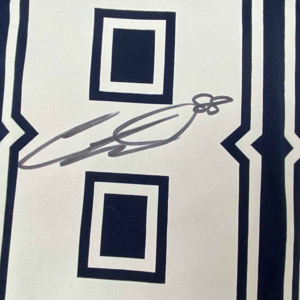 Autographed/Signed CeeDee Lamb Dallas Cowboys Blue Authentic Nike Game Football Jersey Fanatics COA