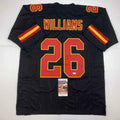 Autographed/Signed Damien Williams Kansas City Black Football Jersey JSA COA