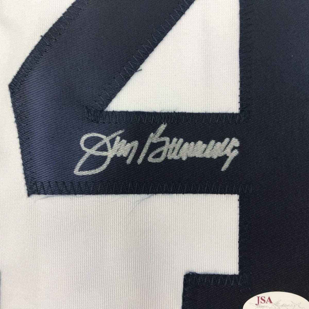 Autographed/Signed Jim Bunning Detroit White Baseball Jersey JSA COA