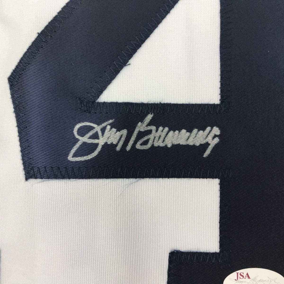 Autographed/Signed Jim Bunning Detroit White Baseball Jersey JSA COA