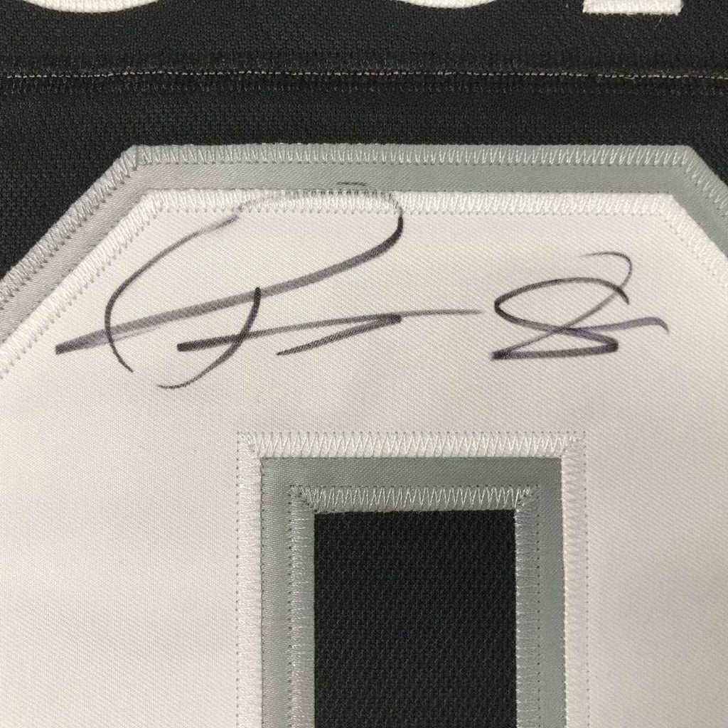 Autographed/Signed Drew Doughty Los Angeles LA Black Hockey Jersey JSA COA