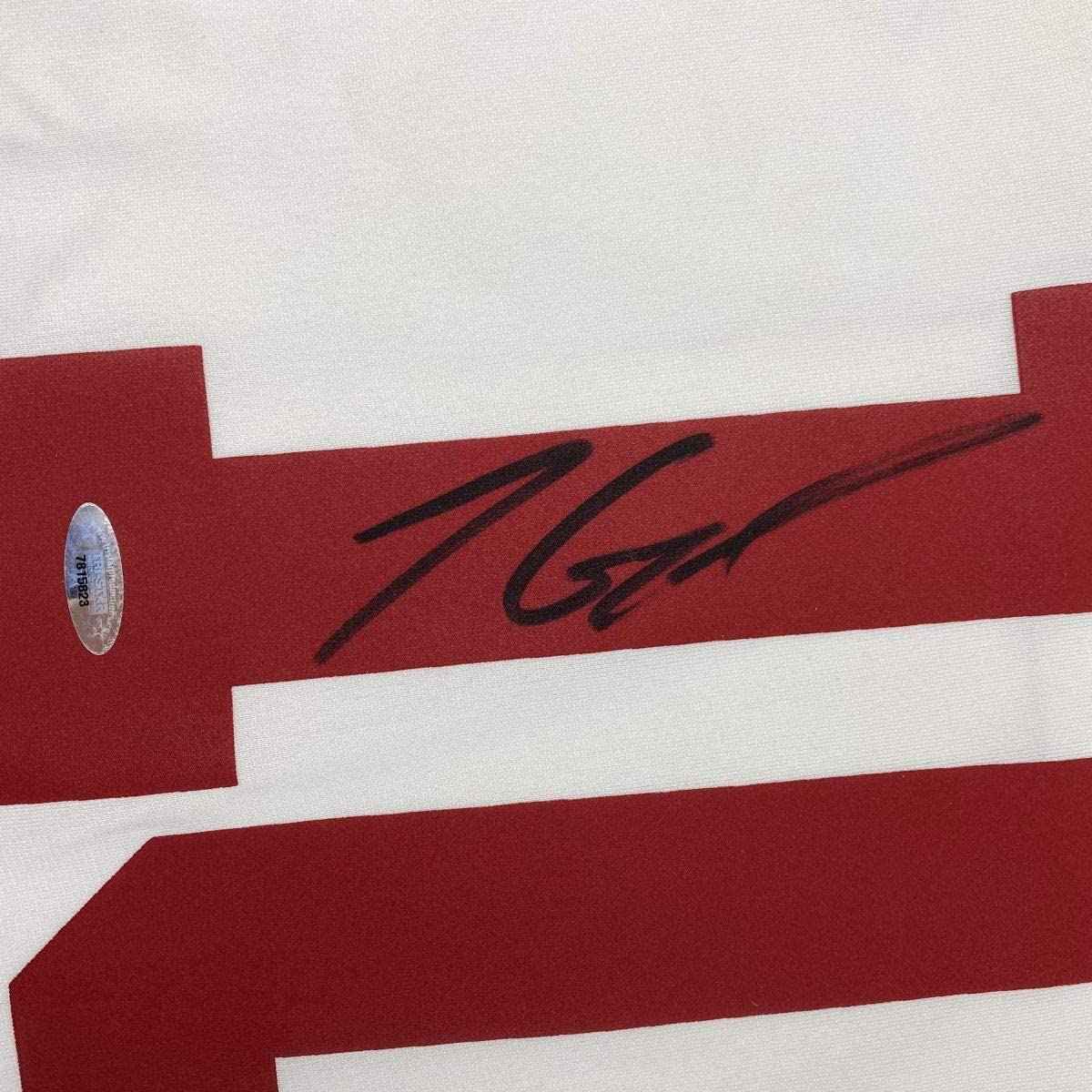 Autographed/Signed Jimmy Garoppolo San Francisco White Football Jersey Tristar COA