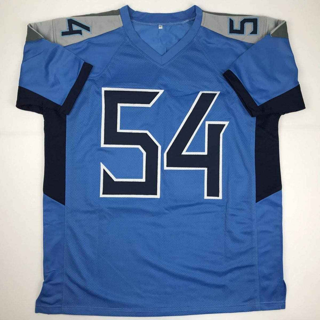 Autographed/Signed Rashaan Evans Tennessee Light Blue Football Jersey JSA COA