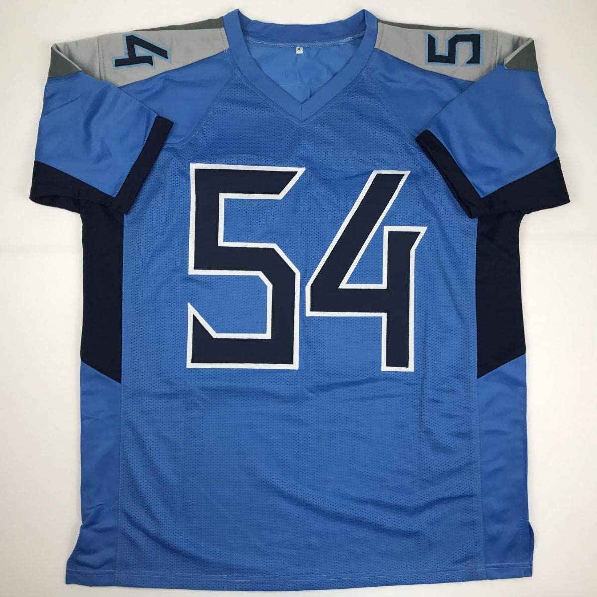 Autographed/Signed Rashaan Evans Tennessee Light Blue Football Jersey JSA COA