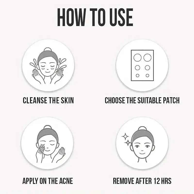 720 Count Hydrocolloid Acne Patches, Blemishes Pimples Covering Patch