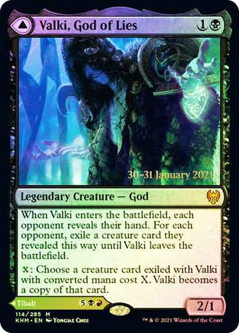 Valki, God of Lies // Tibalt, Cosmic Impostor (PRE-114S) - Kaldheim Promos Foil