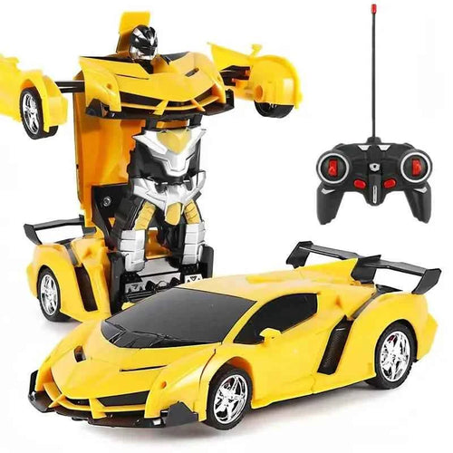 1:18 Remote Control Deformation Robot Car with LED Lights – 360° Drift, USB Rechargeable