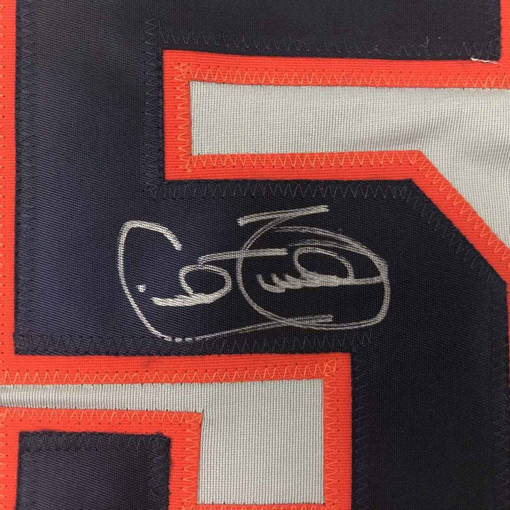 Autographed/Signed Cecil Fielder Detroit Grey Baseball Jersey JSA COA