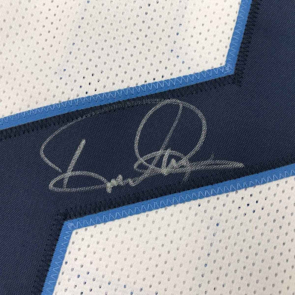 Autographed/Signed Derrick Henry Tennessee White Football Jersey JSA COA
