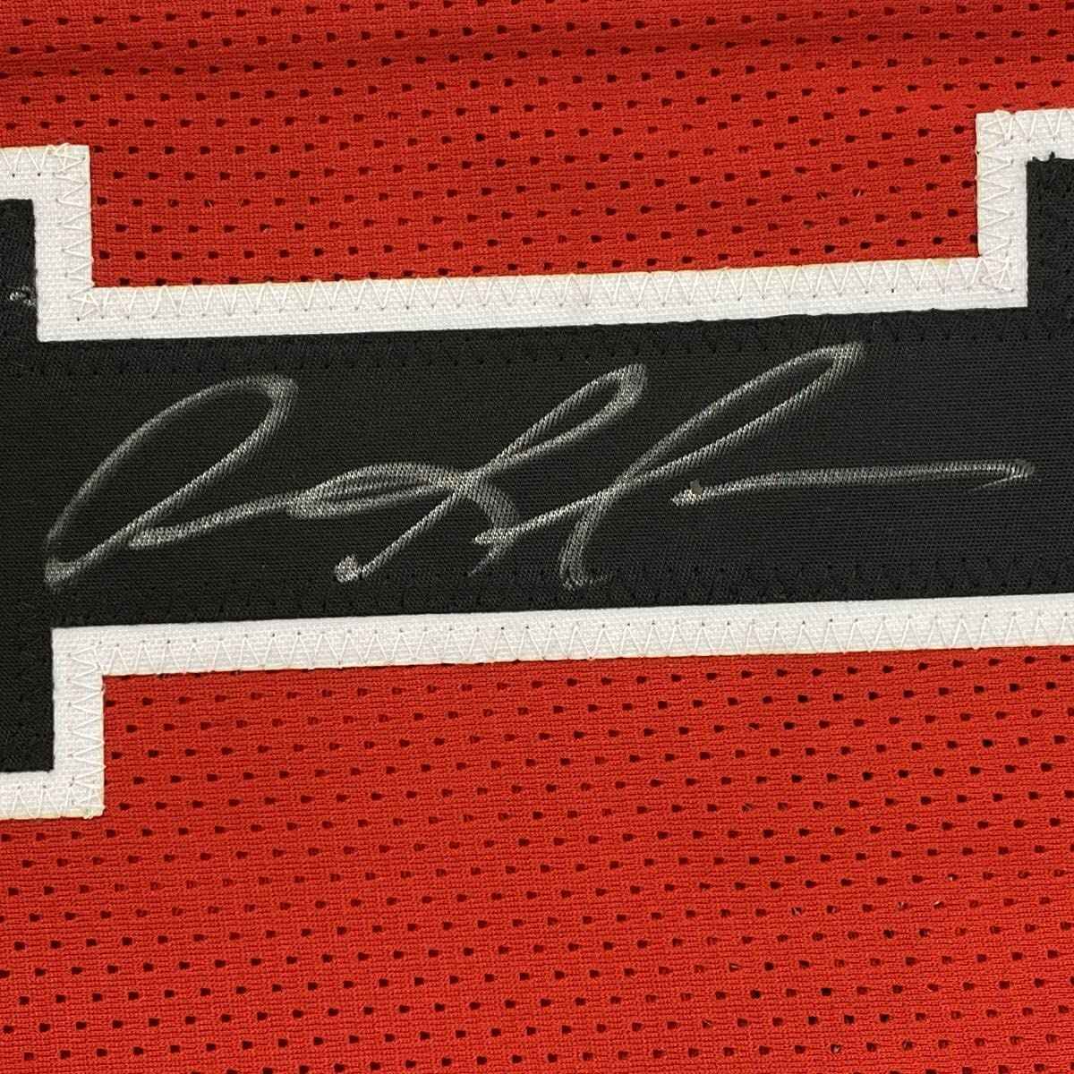Autographed/Signed Dennis Rodman Chicago Split Basketball Jersey Beckett BAS COA