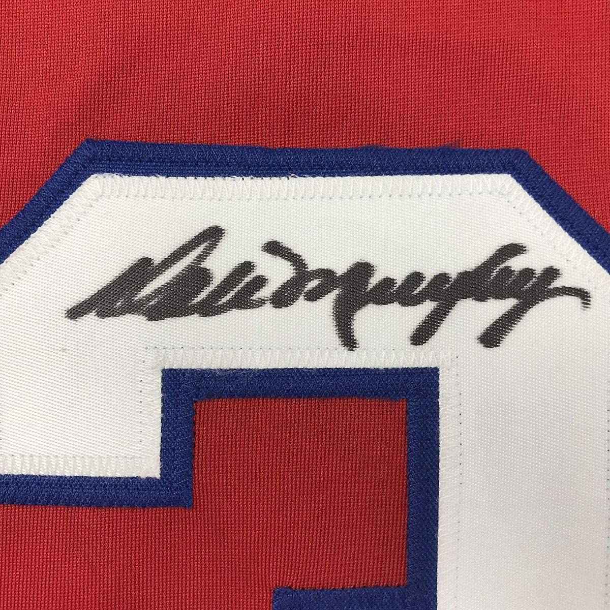 Autographed/Signed Dale Murphy Atlanta Red Baseball Jersey JSA COA