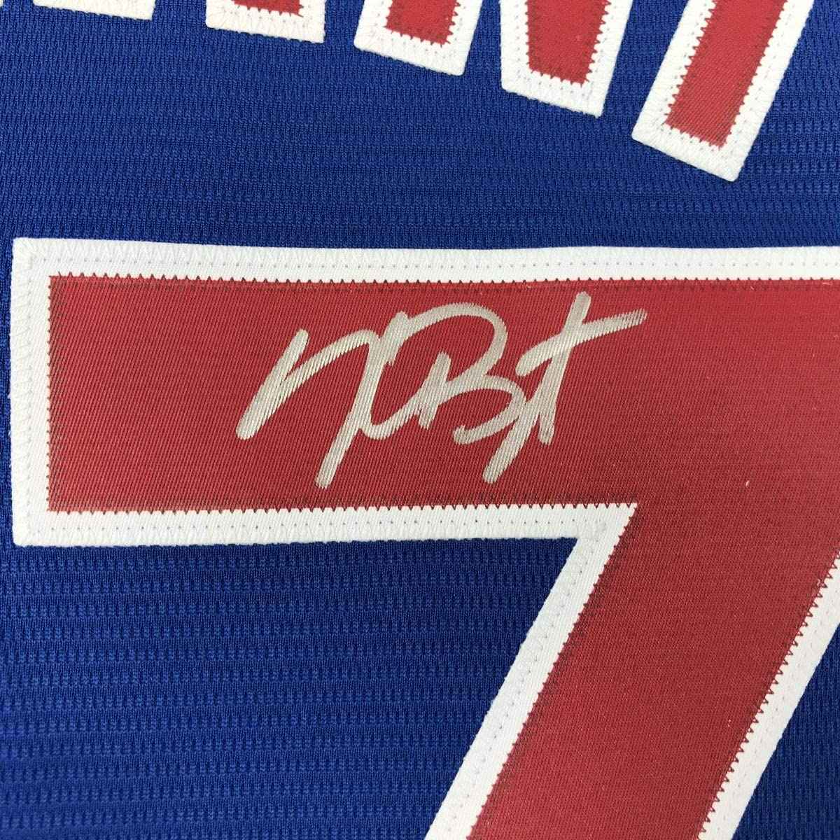 Autographed/Signed Kris Bryant Chicago Blue Baseball Jersey Beckett BAS COA