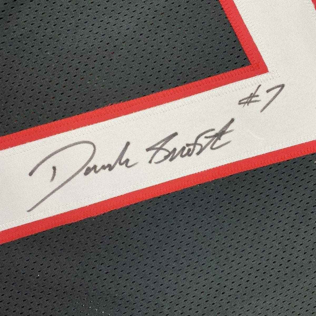 Framed Autographed/Signed D'Andre Swift 35x39 Georgia Black College Football Jersey JSA COA