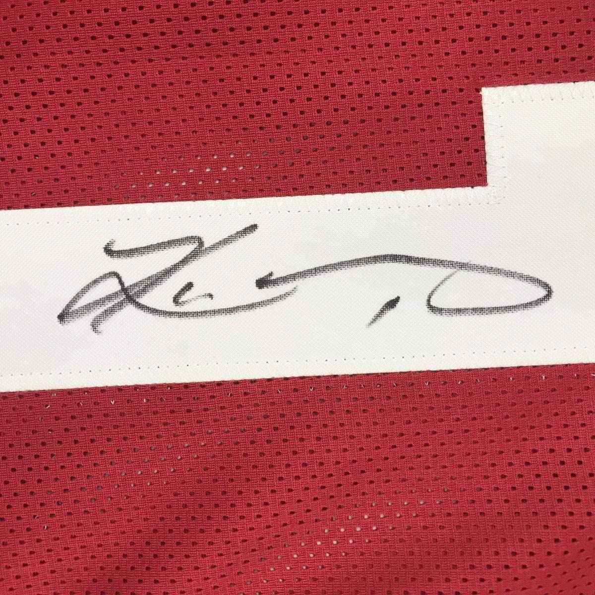 Framed Autographed/Signed Kyler Murray 35x39 Oklahoma Maroon College Football Jersey JSA COA
