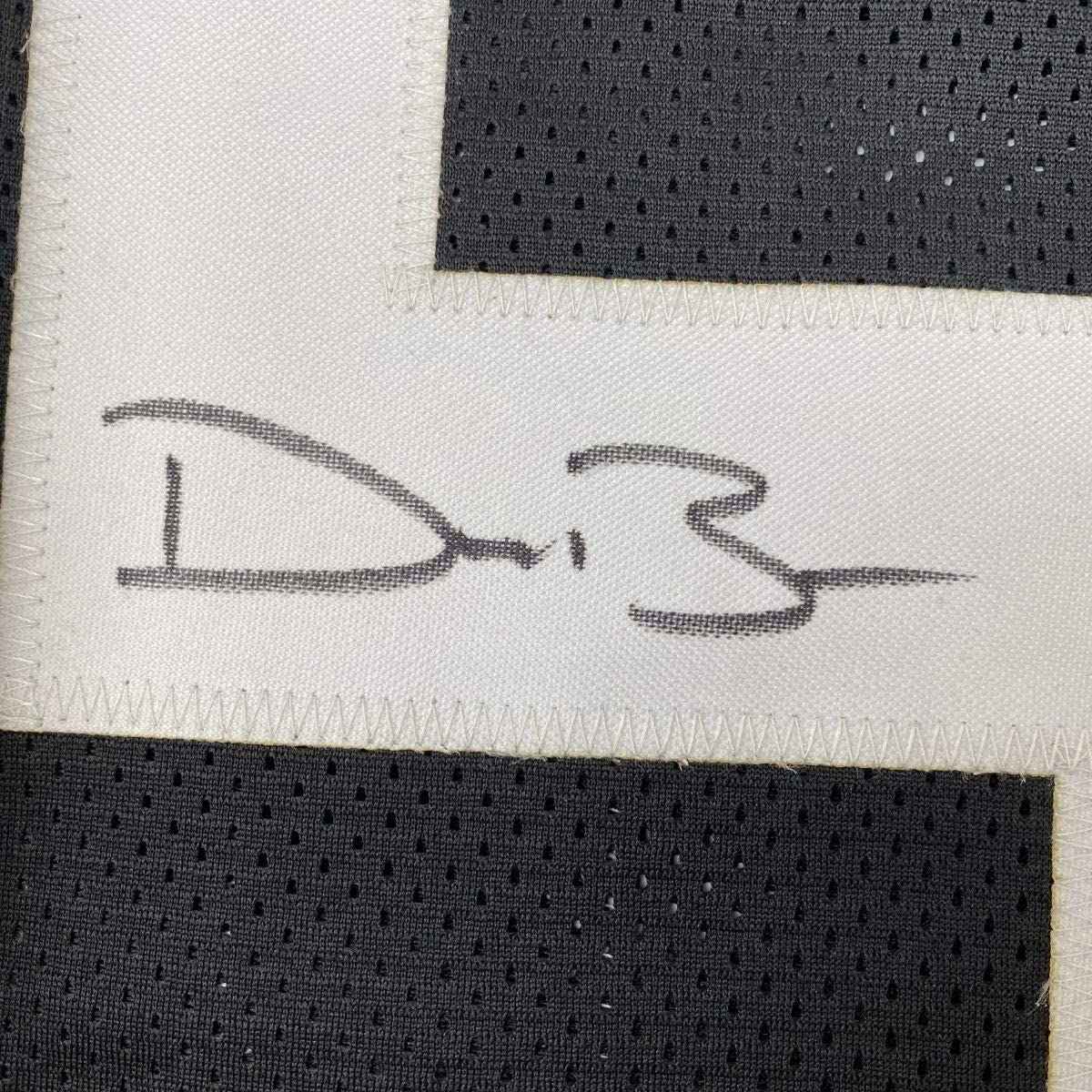 Framed Autographed/Signed Devin Bush 35x39 Pittsburgh Retro Black Football Jersey JSA COA