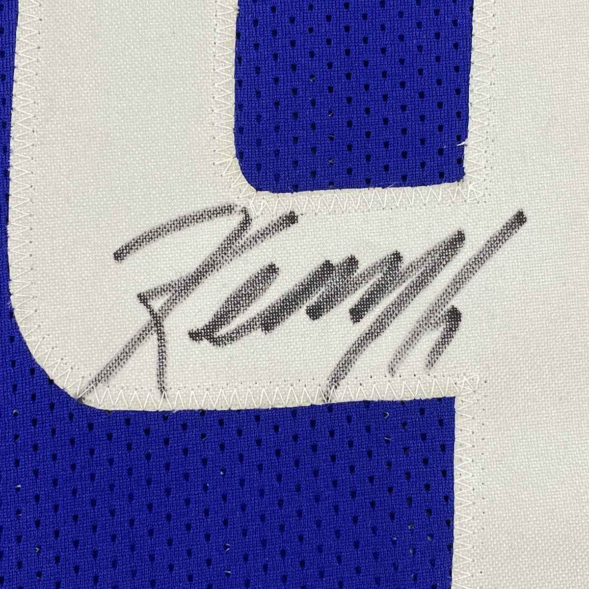 Autographed/Signed Kenny Golladay New York Blue Football Jersey JSA COA