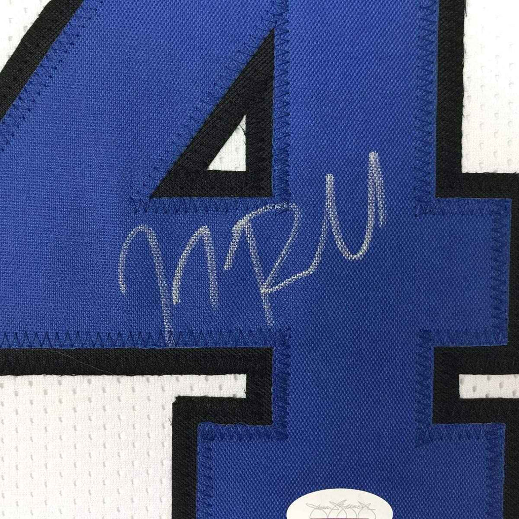 Autographed/Signed JJ J.J. Redick Duke White College Basketball Jersey JSA COA