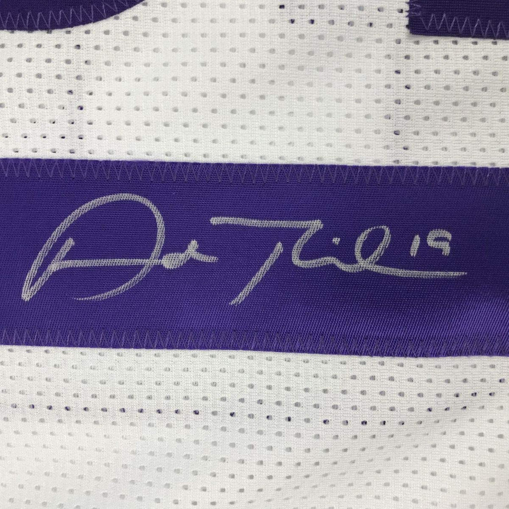 Autographed/Signed Adam Thielen Minnesota White Football Jersey JSA COA