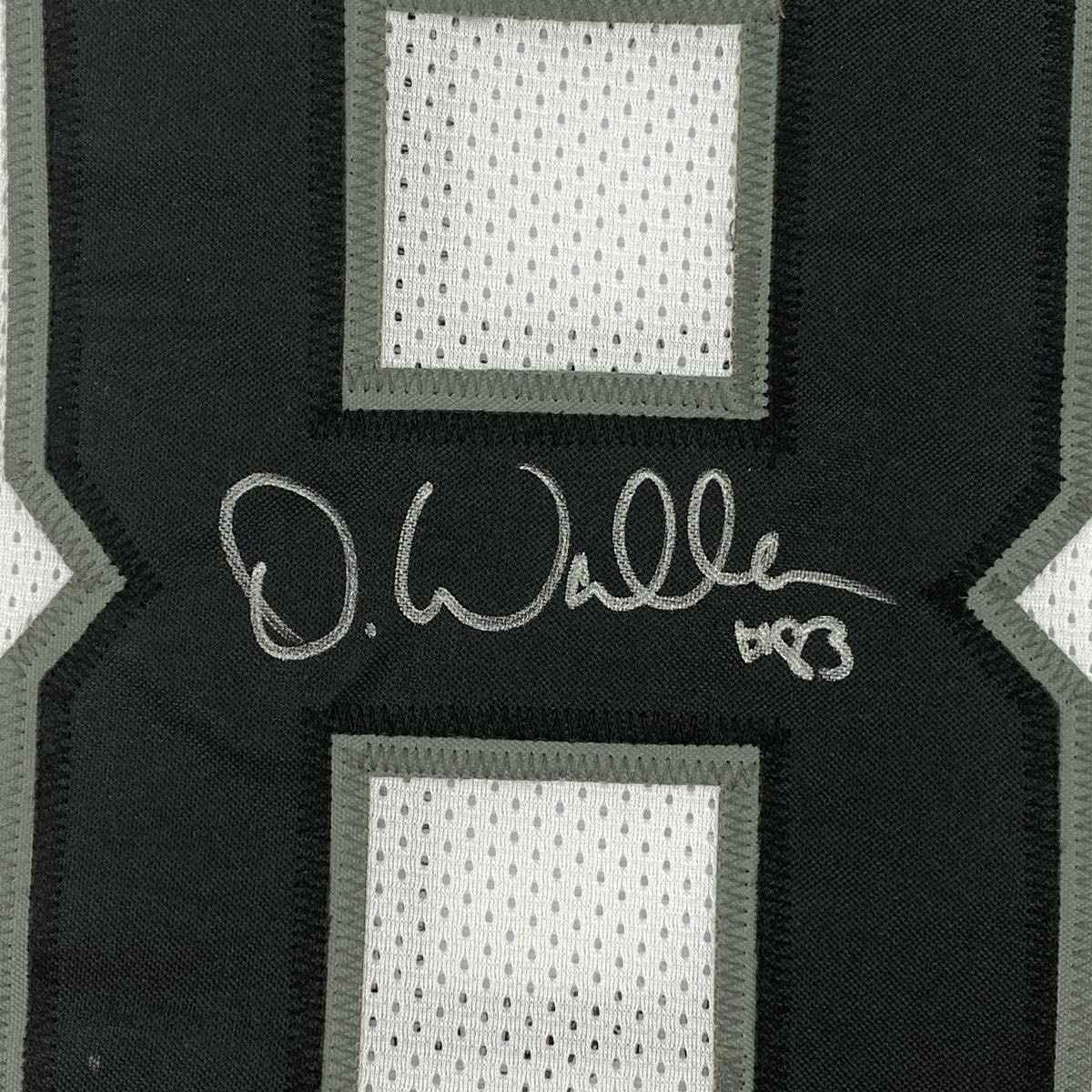 Autographed/Signed Darren Waller Las Vegas Oakland White Football Jersey Beckett BAS COA