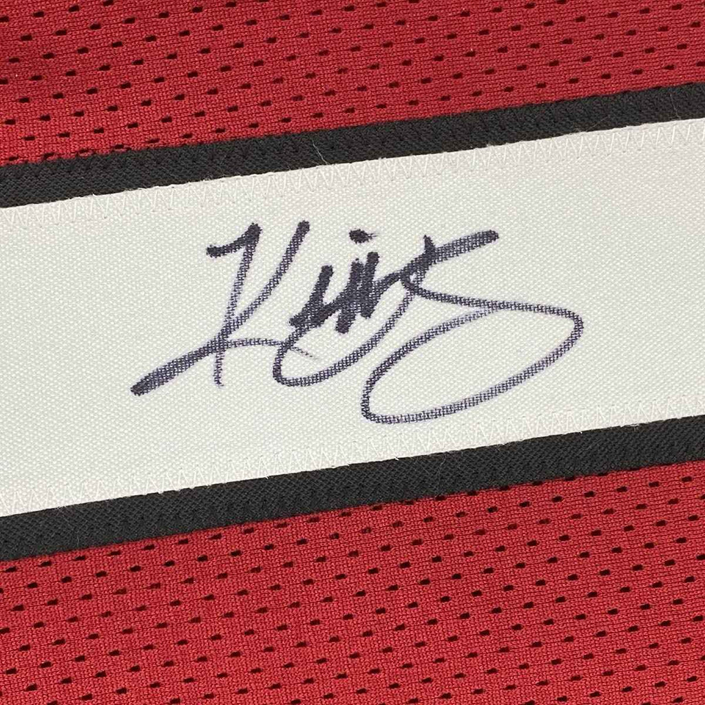 Autographed/Signed Kliff Kingsbury Head Coach Arizona Red Football Jersey JSA COA
