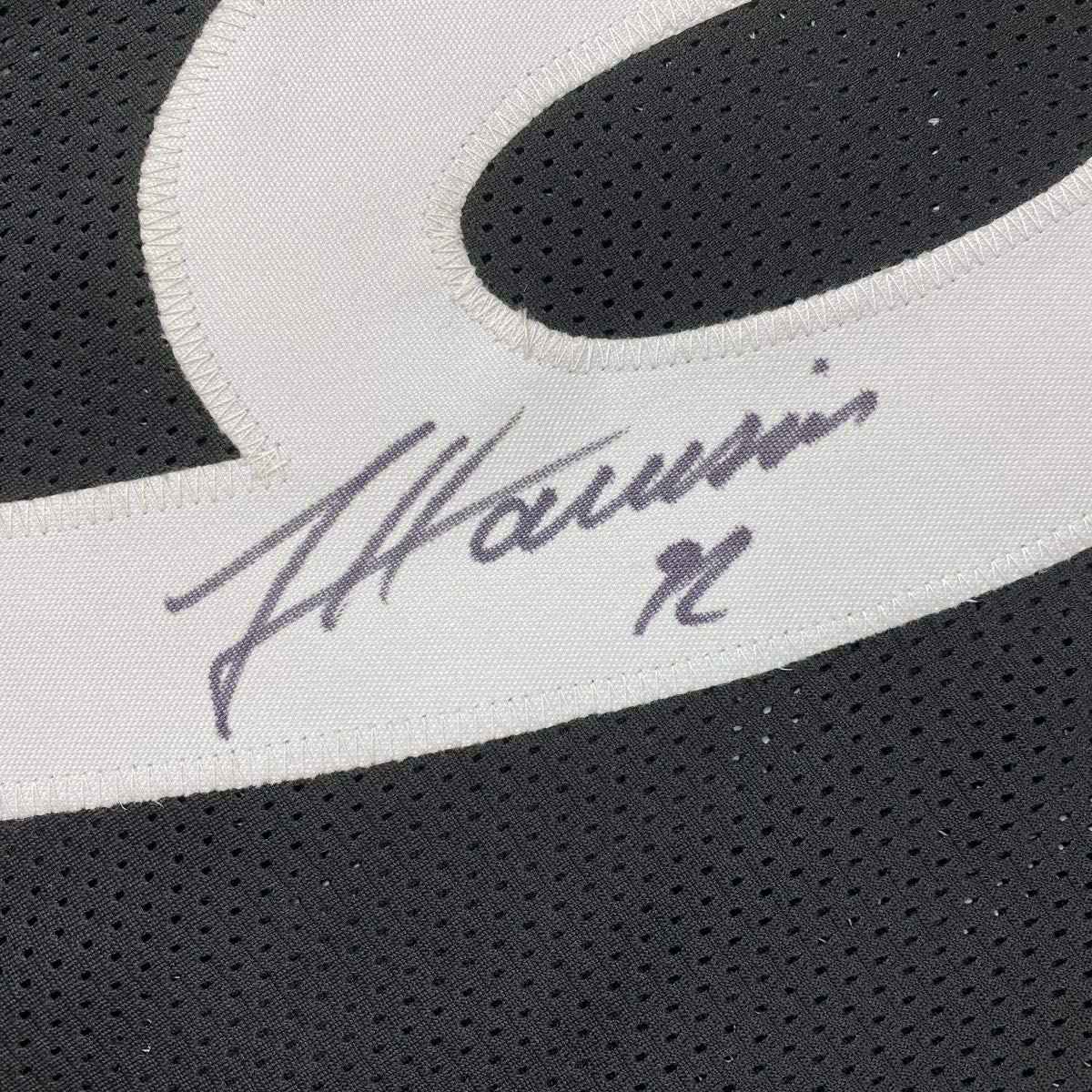 Autographed/Signed James Harrison Pittsburgh Black Football Jersey Beckett BAS COA