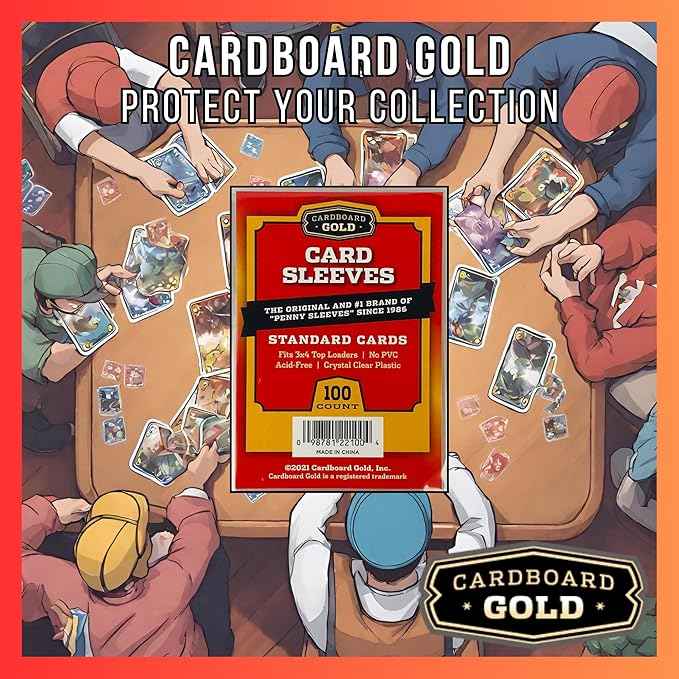 Cardboard Gold Penny Sleeves 100 ct