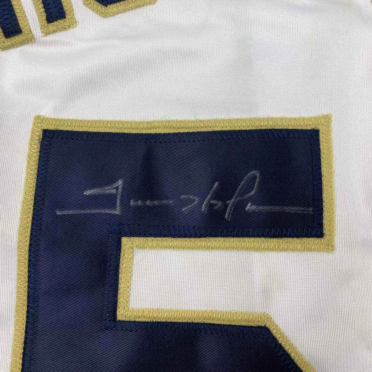 Autographed/Signed Trevor Hoffman San Diego White Baseball Jersey JSA COA