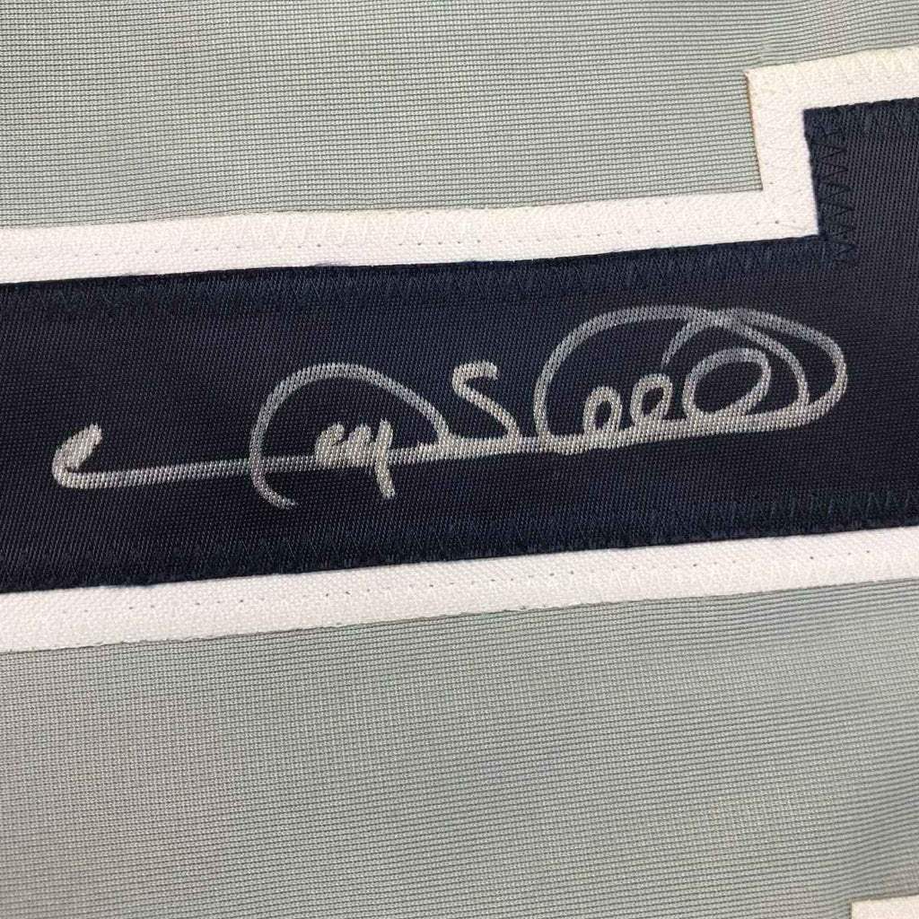 Autographed/Signed Gary Sheffield New York Grey Baseball Jersey JSA COA