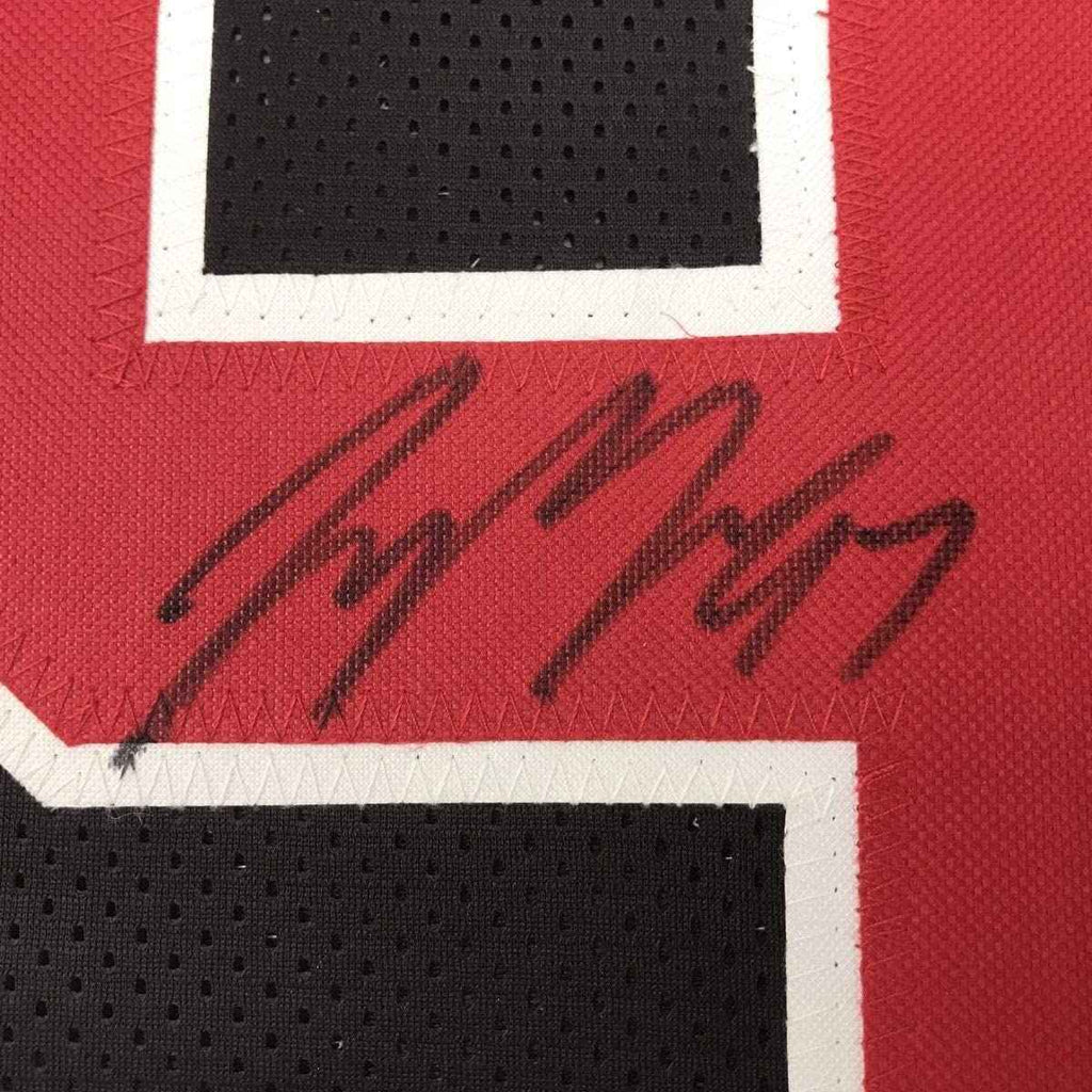 Framed Autographed/Signed Joey Bosa 35x39 Ohio State Black College Football Jersey JSA COA
