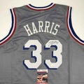 Autographed/Signed Tobias Harris Philadelphia Grey Basketball Jersey JSA COA