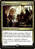 Profane Procession // Tomb of the Dusk Rose (PRE-166S) - Rivals of Ixalan Promos: (compasslanddfc) Foil