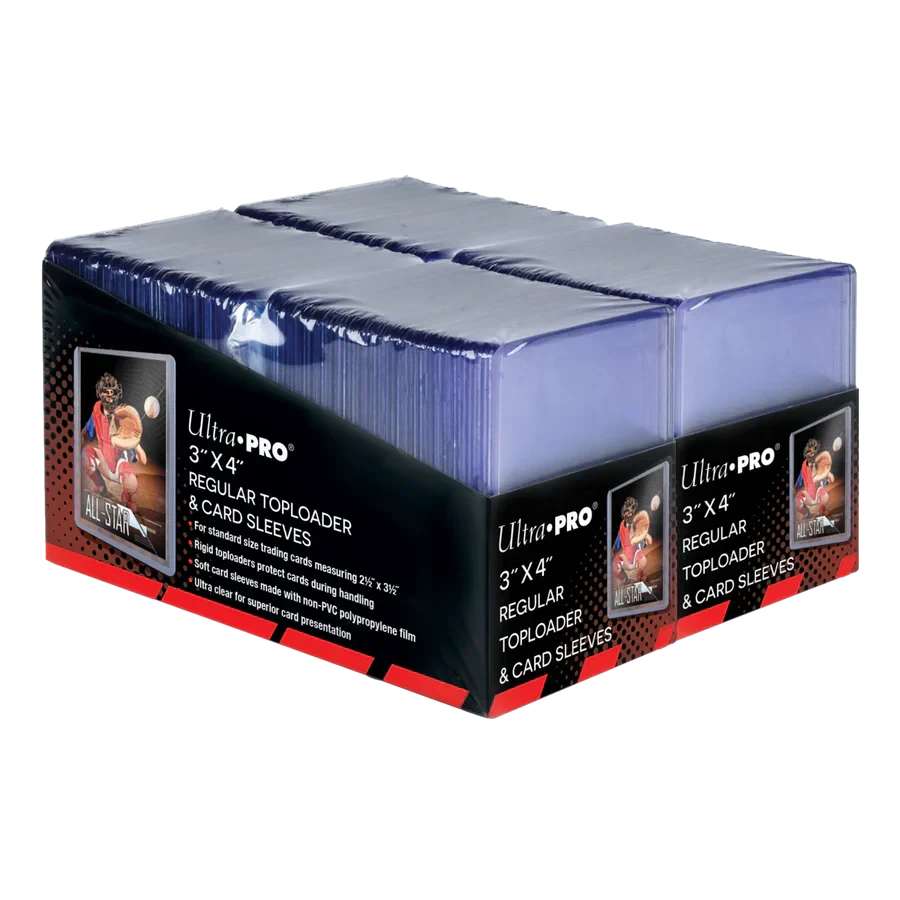 3" x 4" Clear Regular Toploaders and Soft Sleeves Bundle (200ct) for Standard Size Cards