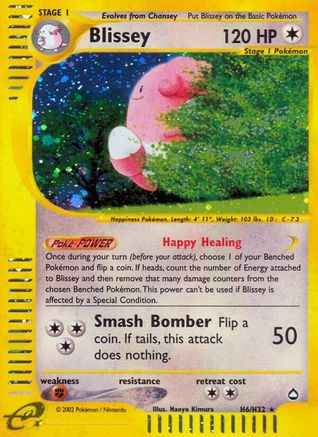 Blissey 0H6/147 - Aquapolis Holofoil