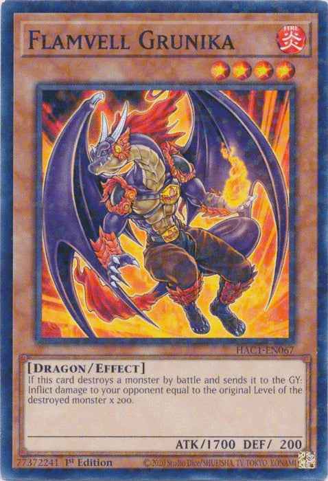 Flamvell Grunika (Duel Terminal) [HAC1-EN067] Common