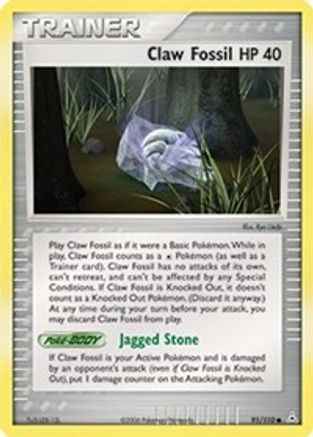 Claw Fossil 091/110 - Holon Phantoms Reverse Holofoil