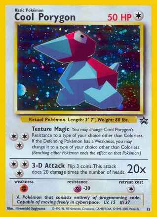 Cool Porygon 015/53 - WoTC Promo Holofoil