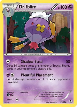 Drifblim 051/124 - Dragons Exalted Reverse Holofoil