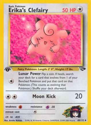 Erika's Clefairy 040/132 - Gym Challenge 1st Edition